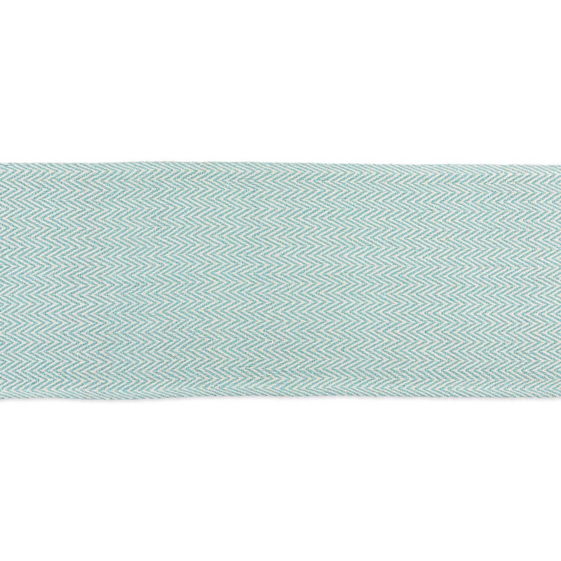 DII Woven Basic Tabletop Collection Chevron Table Runner, 15x72, Aqua - Image 3